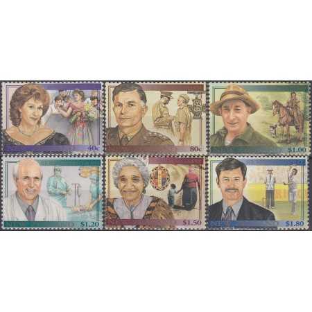New Zealand 1995 - Personalități, serie neuzata in folder