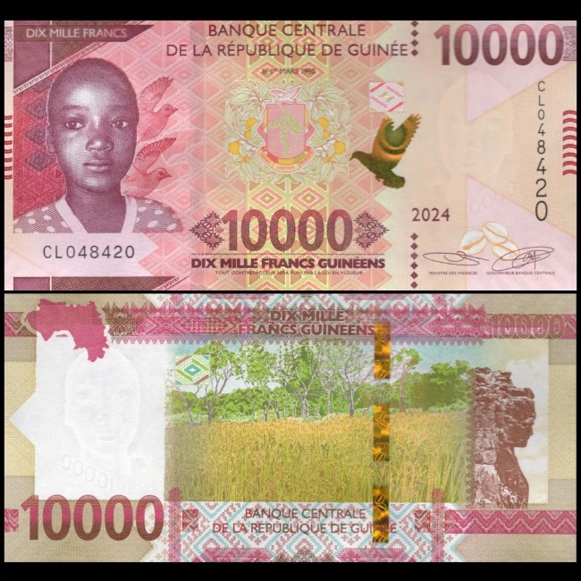 Guinea 2024 - 10000 francs UNC