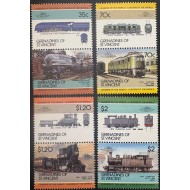 Grenadines of St. Vincent 1985 - Locomotive, serie neuzata