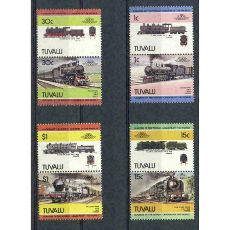 Tuvalu 1984 - Locomotive, trenuri, serie neuzata