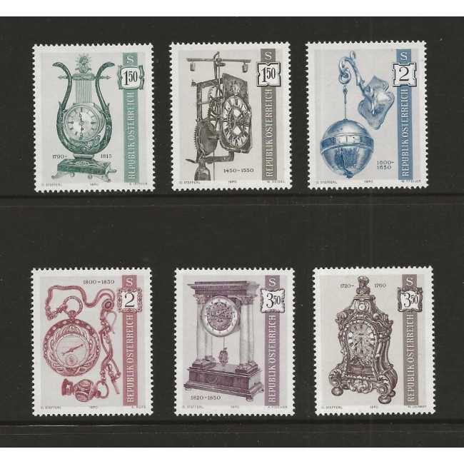 Austria 1970 - Ceasuri vechi, serie neuzata