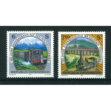 Austria 1997 - Cai ferate, trenuri, serie neuzata