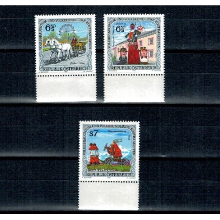 Austria 1998 - Obiceiuri populare, serie neuzata