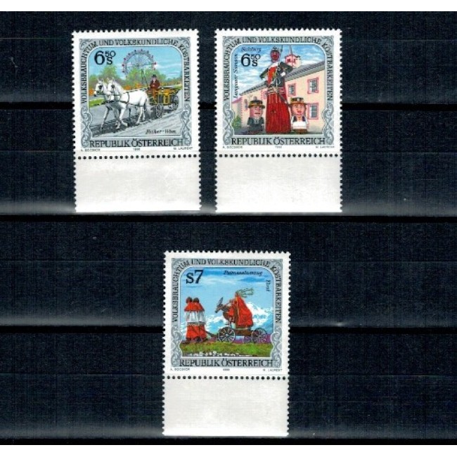 Austria 1998 - Obiceiuri populare, serie neuzata