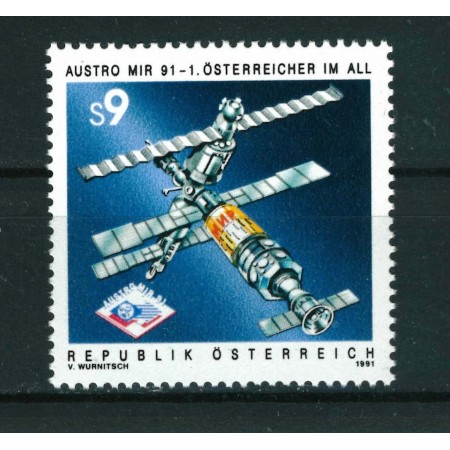Austria 1991 - Cosmonautica, Austromir, neuzat