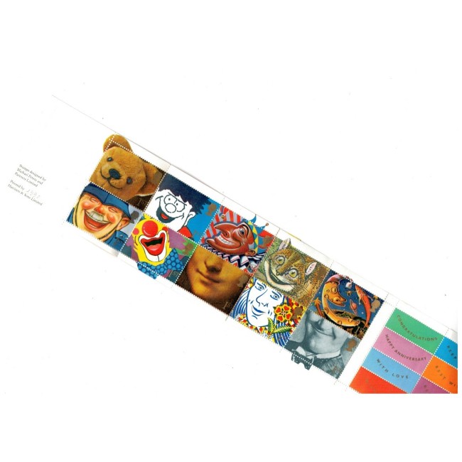 Marea Britanie 1990 - Greeting Stamps, zâmbete, serie neuzata in carnet