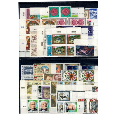 Austria 1990 - Lot timbre neuzate, cu dubluri