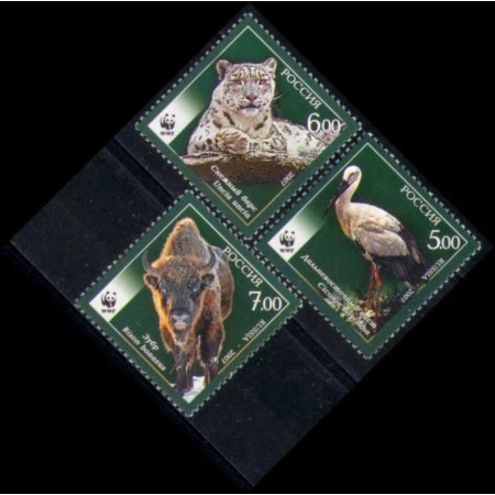 Rusia 2007 - Fauna WWF, animale, serie neuzata