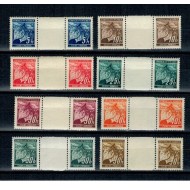 Boemia si Moravia 1939/1941 - Uzuale, perechi neuzate cu punte