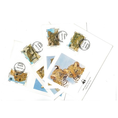 Afghanistan 1985 - Fauna WWF, animale, serie plicuri prima zi