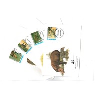 Nicaragua 1985 - Fauna WWF, serie plicuri prima zi