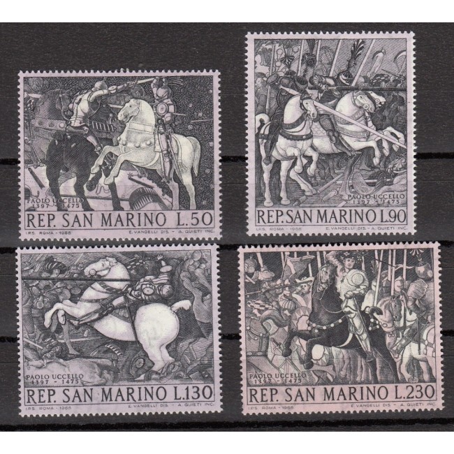 San Marino 1968 - Picturi, arta, Paolo Uccello, serie neuzata