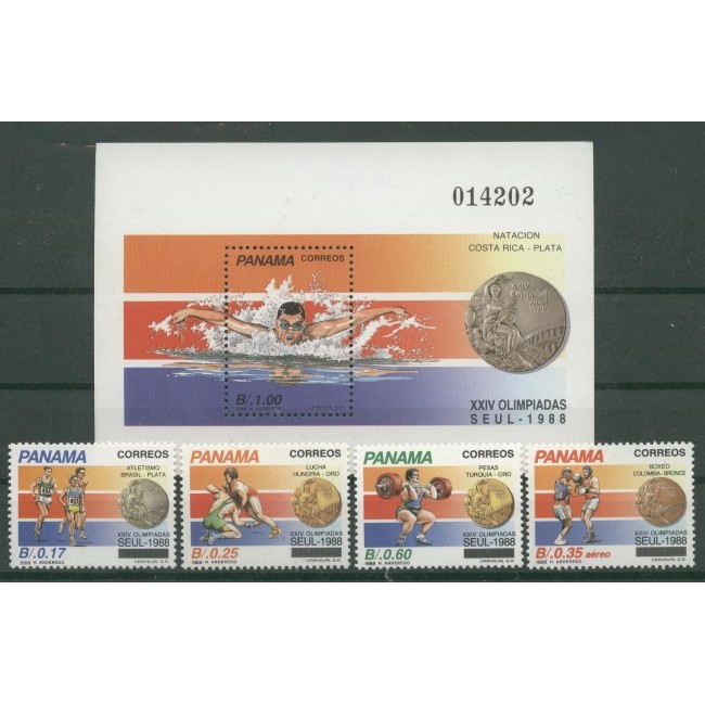 Panama 1988 - Jocurile Olimpice, sport, serie si colita neuzata