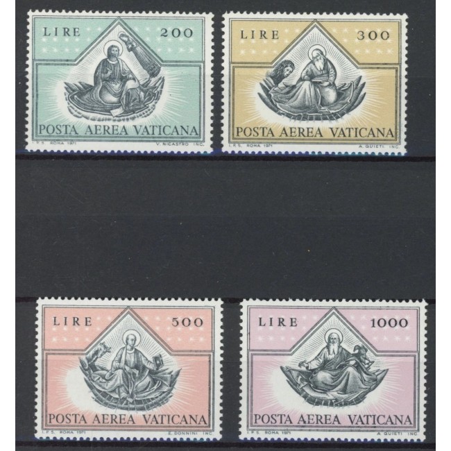 Vatican 1971 - Posta Aeriana, serie neuzata