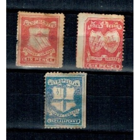 Marea Britanie - Mic lot trei emisiuni locale, uzate