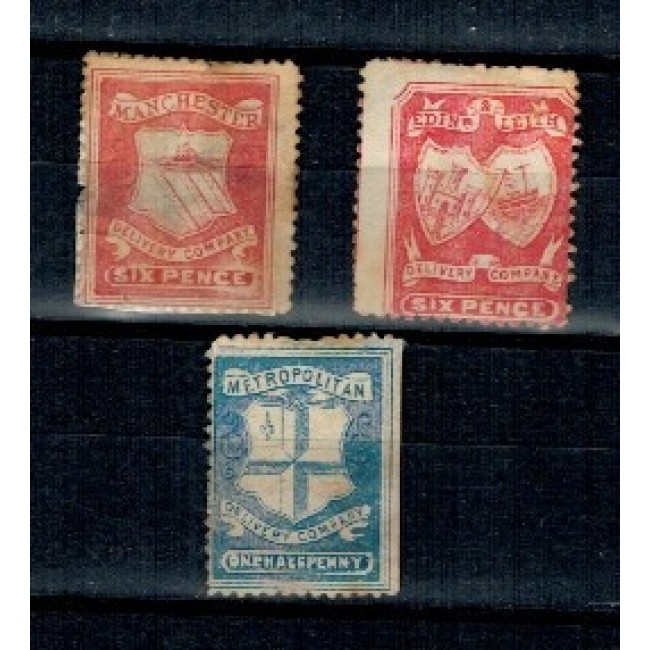 Marea Britanie - Mic lot trei emisiuni locale, uzate