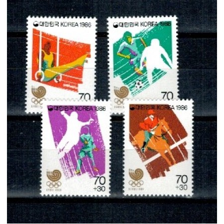 Korea Sud 1986 - Jocurile Olimpice, sport, serie neuzata
