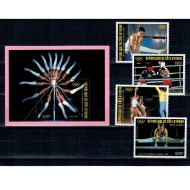 Cote Divoire 1988 - Jocurile Olimpice, sport, serie si colita neuzata