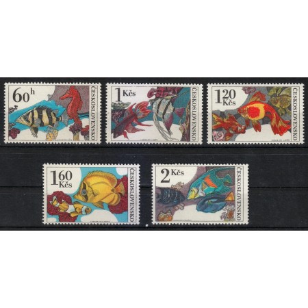 Cehoslovacia 1975 - Pești de acvariu, serie neuzata