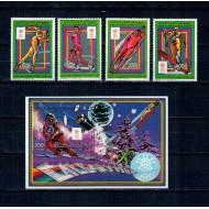 Comores 1987 - Jocurile Olimpice de iarna, serie si coluta neuzata