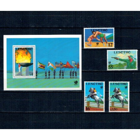 Lesotho 1988 - Jocurile Olimpice Seoul, sport, serie si colita neuzata