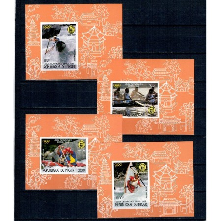 Niger 1988 - Jocurile Olimpice, sport, serie colite nedantelate neuzate