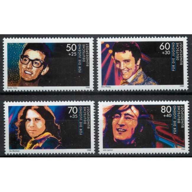 Bundes 1988 - Vedete din muzica pop si rock, personalitati, serie neuzata