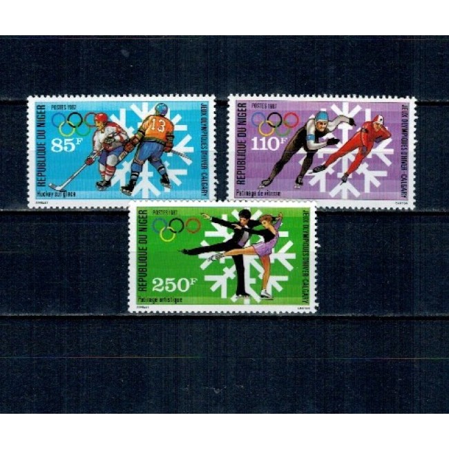 Niger 1988 - Jocurile Olimpice de iarna, serie neuzata