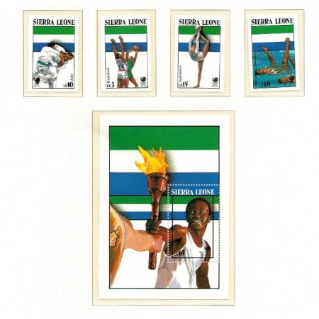 Sierra Leone 1988 - Jocurile Olimpice, sport, serie neuzata