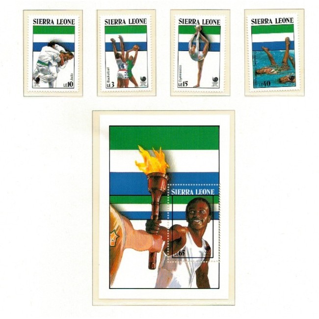 Sierra Leone 1988 - Jocurile Olimpice, sport, serie neuzata