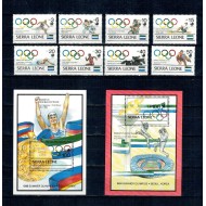 Sierra Leone 1988 - Jocurile Olimpice, sport, serie si colite neuzate