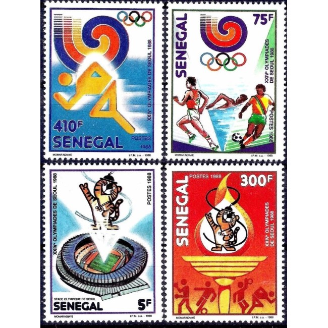 Senegal 1988 - Jocurile Olimpice Seoul, serie neuzata