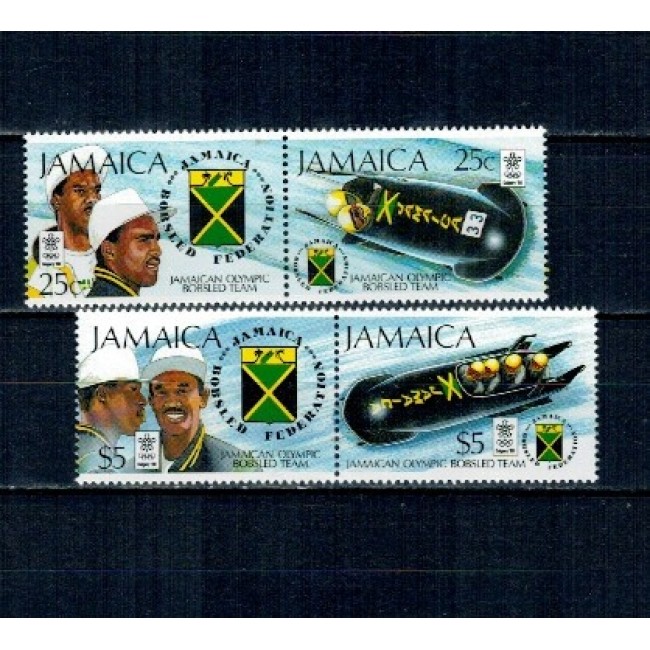 Jamaica 1988 - Echipa de bob din Jamaica la Jocurile Olimpice de iarna, serie neuzata