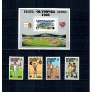 Insulele Solomon 1988 - Jocurile Olimpice, sport, serie si colita neuzata