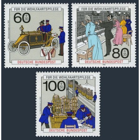 Bundes 1990 - Posta, telecomunicații, serie neuzata