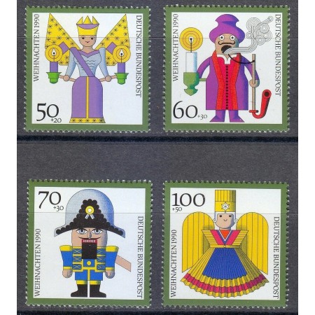 Bundes 1990 - Crăciun, jucarii, serie neuzata