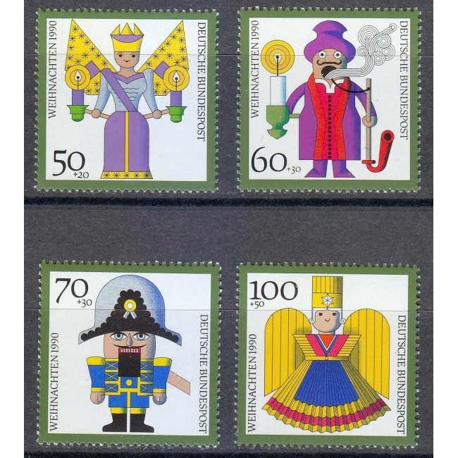 Bundes 1990 - Crăciun, jucarii, serie neuzata