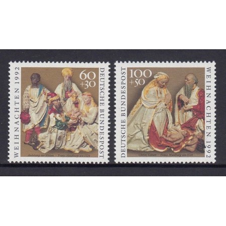 Bundes 1992 - Crăciun, serie neuzata