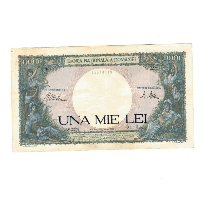 Romania 1941, 10 Sep. - 1000 lei, circulat