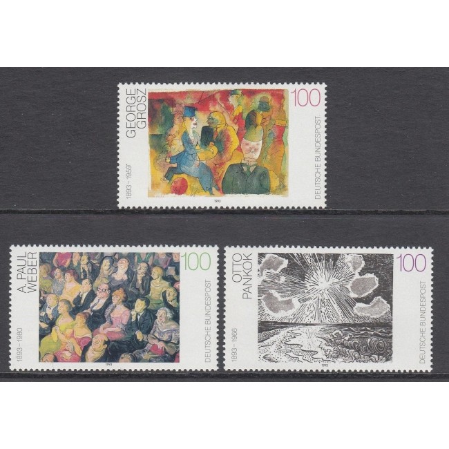 Bundes 1993 - Picturi, arta, serie neuzata