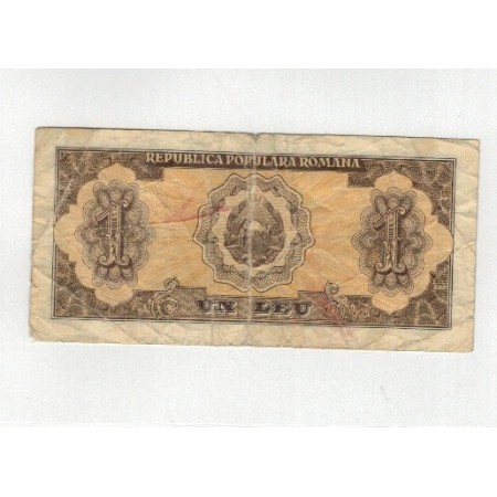 Romania 1952 - 1 leu, uzata