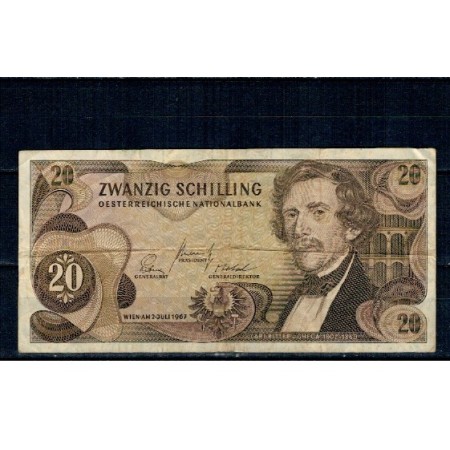 Austria 1967 - 20 schilling, circulata