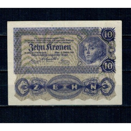 Austria 1922 - 10 kronen, aproape necirculata