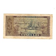 Romania 1966 - 5 lei, circulat