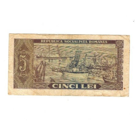 Romania 1966 - 5 lei, circulat