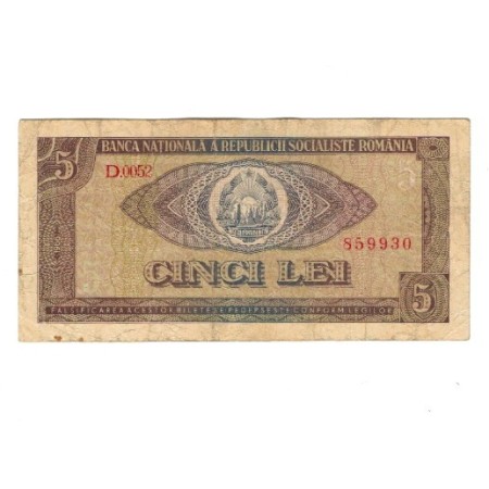 Romania 1966 - 5 lei, circulata