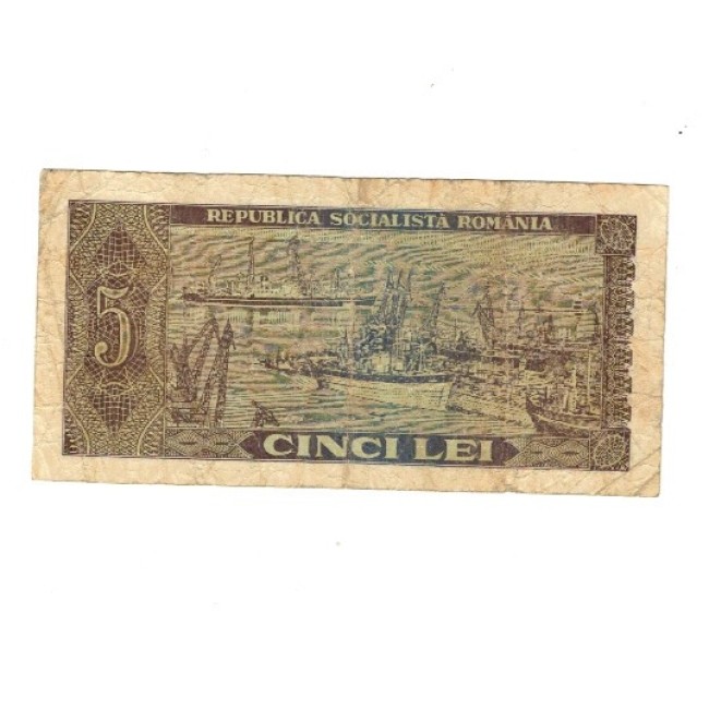 Romania 1966 - 5 lei, circulat