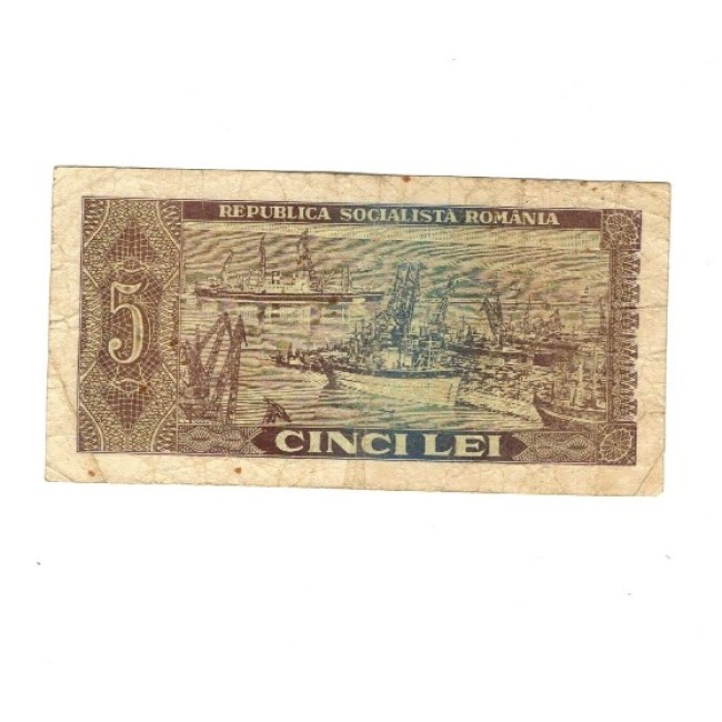Romania 1966 - 5 lei, circulat