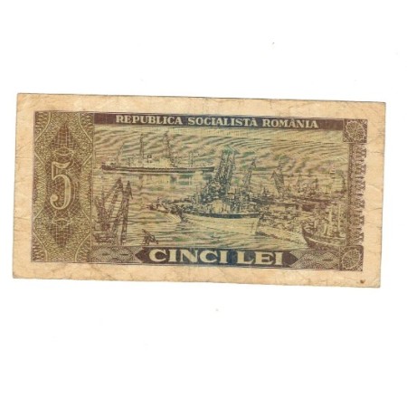 Romania 1966 - 5 lei, circulata