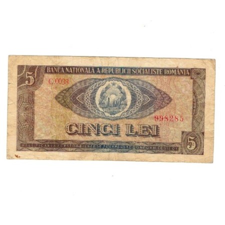 Romania 1966 - 5 lei, circulata